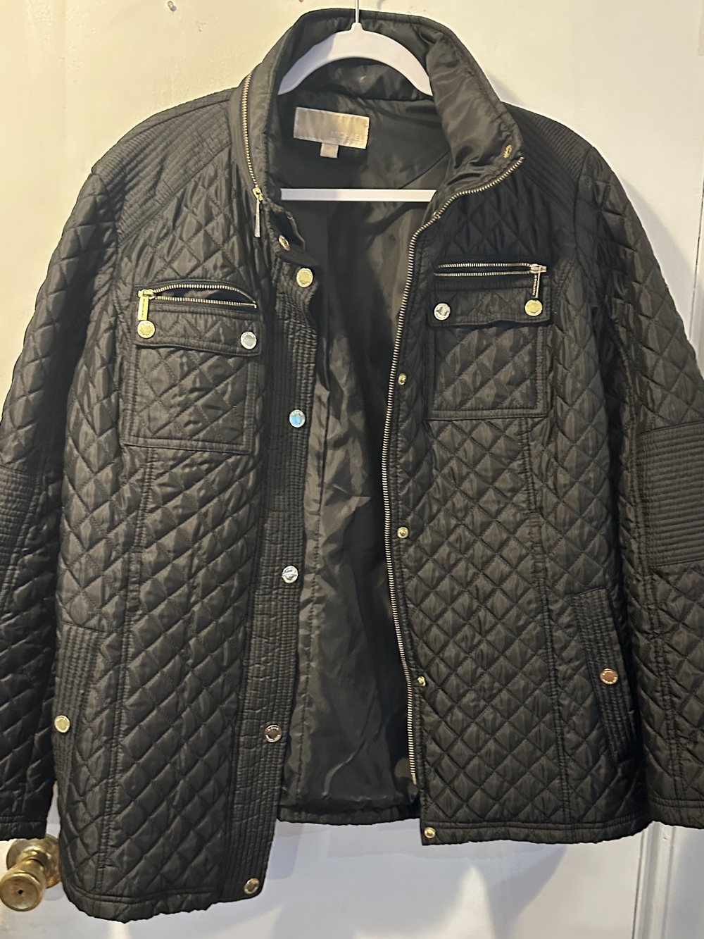 Michael Kors Black Quilted Ski Jacket